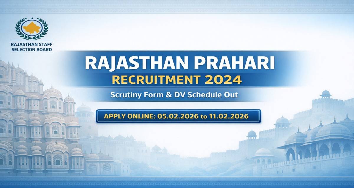 Rajasthan Prahari Direct Recruitment 2024