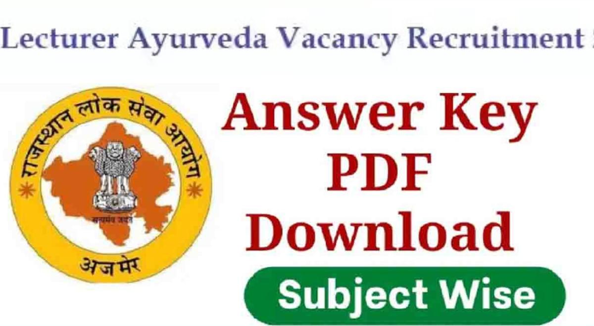 RPSC Lecturer Answer Key 2026