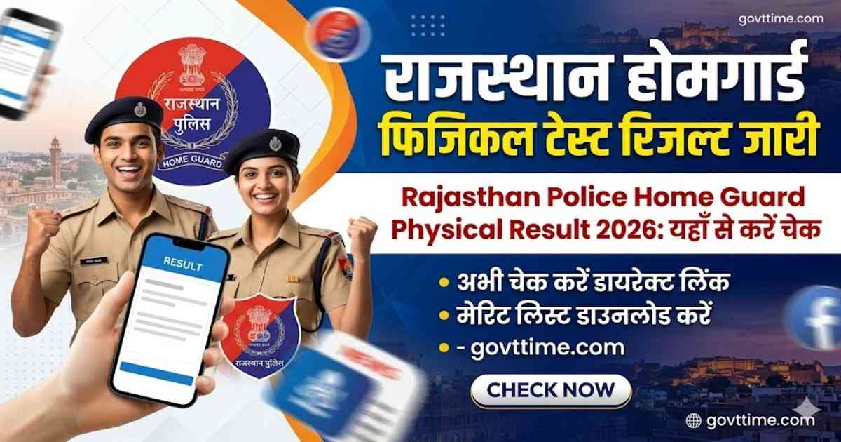 Rajasthan Police Home Guard Physical Result