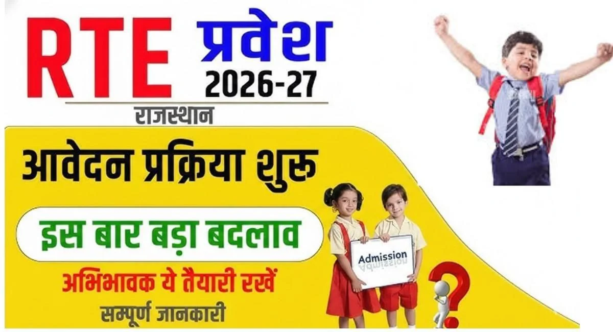 Rajasthan RTE Admission 2026-27