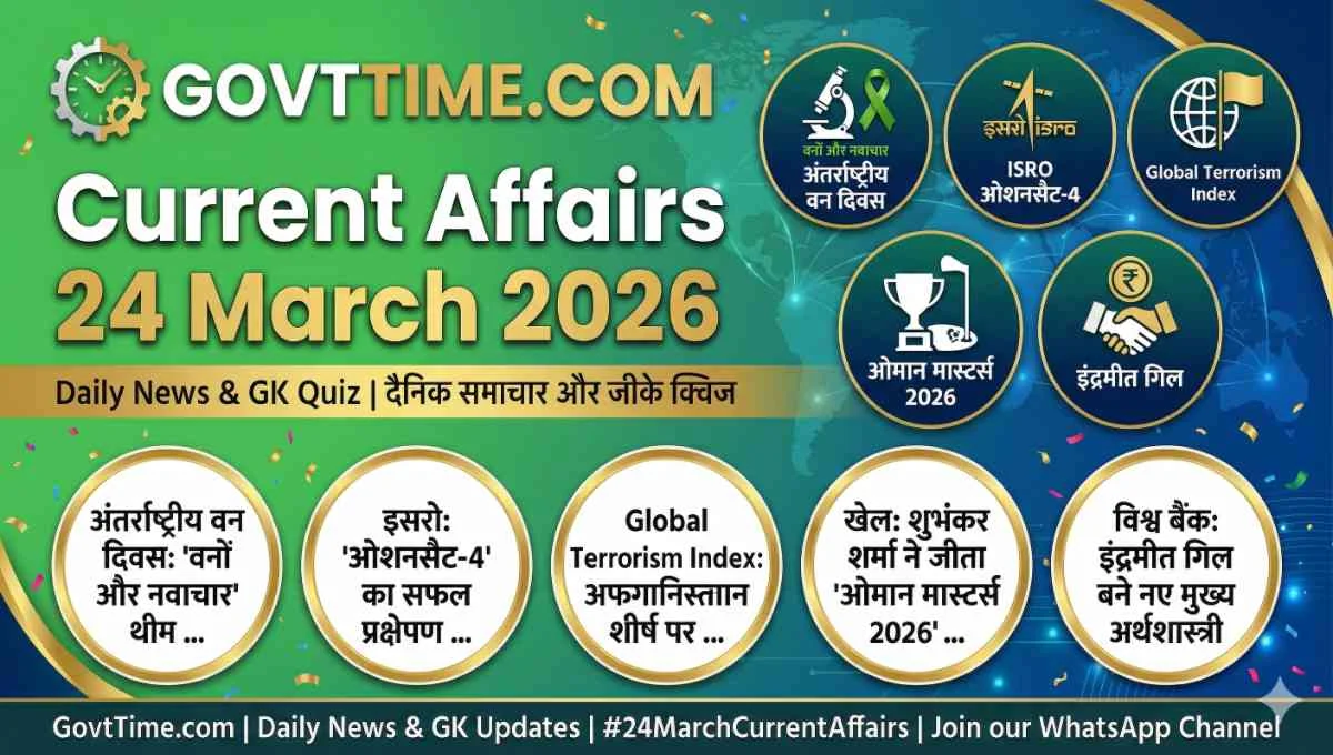 Current Affairs 24 March 2026