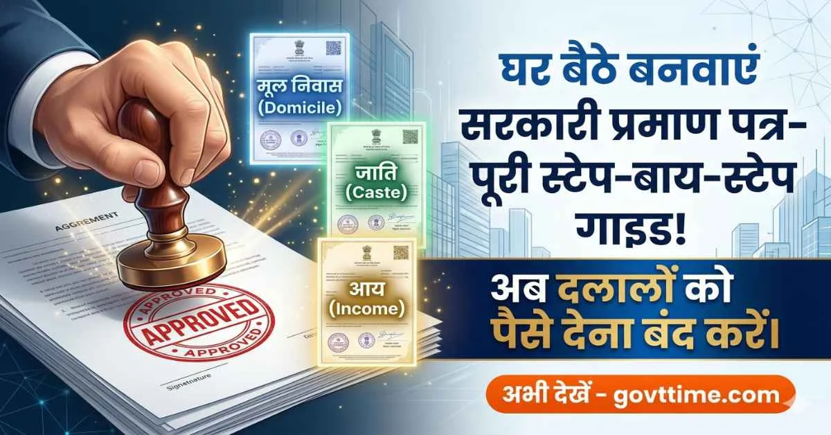 Domicile Caste And Income Certificate
