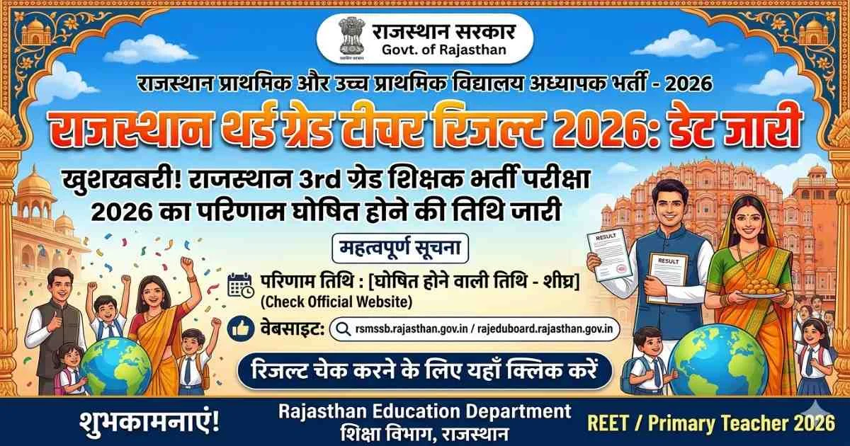 Rajasthan 3rd Grade Teacher Result